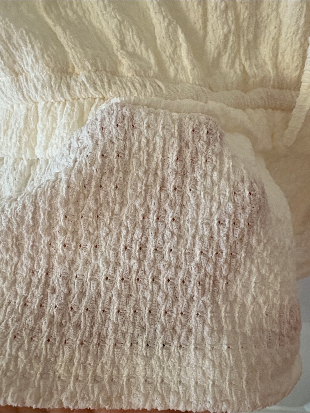 Time and Tru Cream Ruffle Tie-Front Peplum Tunic - Picture 4 of 5